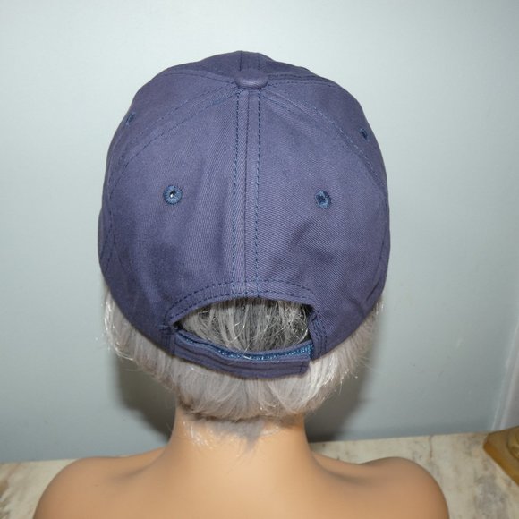 Carhartt Adjustable Baseball Hat Cap - Blue with Yellow Gold Stitching - Picture 5 of 8